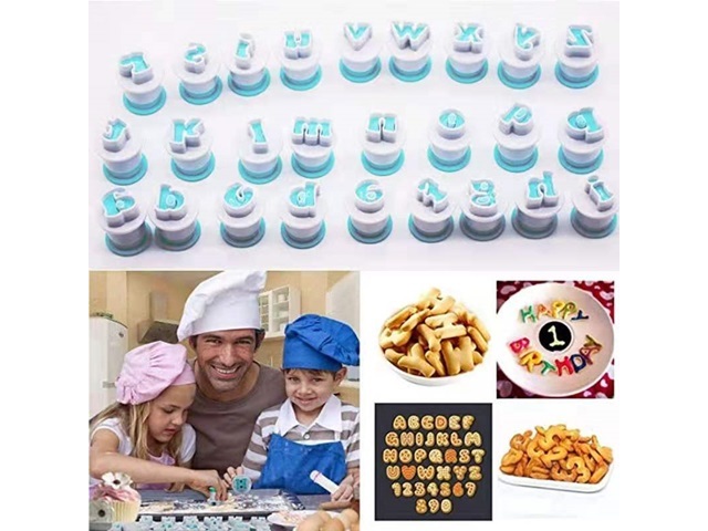 1Set x 26 Letter Alphabet Easy Push Biscuit Cookie Cutter